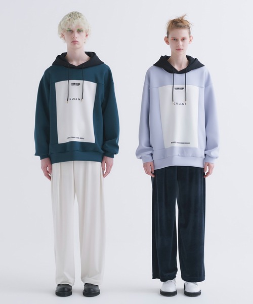 SHAREEF パーカー CULLNI × BARCODE Print ＆ Embroidery