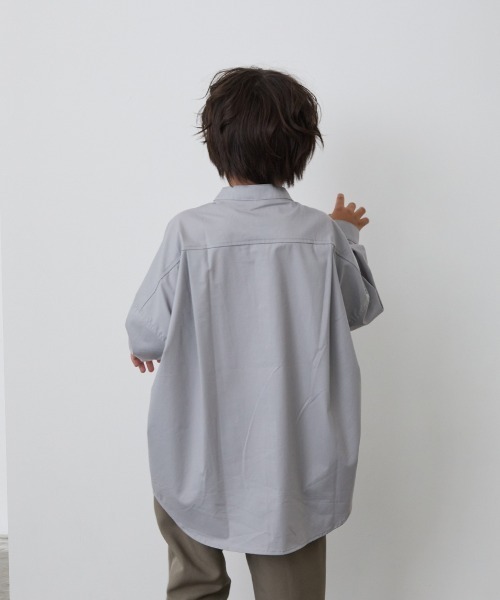 riziere ブラウス シャツ バンドカラーリラックスシャツ（ボタン