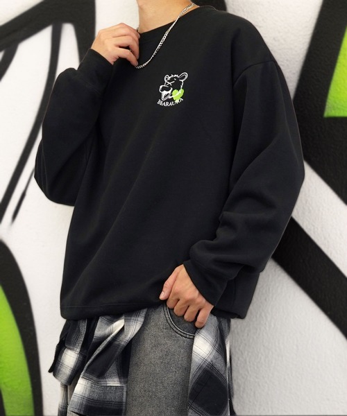 BURNER（バーナー） トレーナー スウェット 「GROOVY STORE」BEAR刺繍