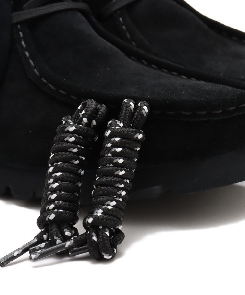 ブーツ CLARKS WallabeeGTX Black Sde / クラークス ワラビー GTX メンズの画像