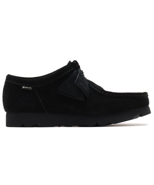 ブーツ CLARKS WallabeeGTX Black Sde / クラークス ワラビー GTX メンズの画像
