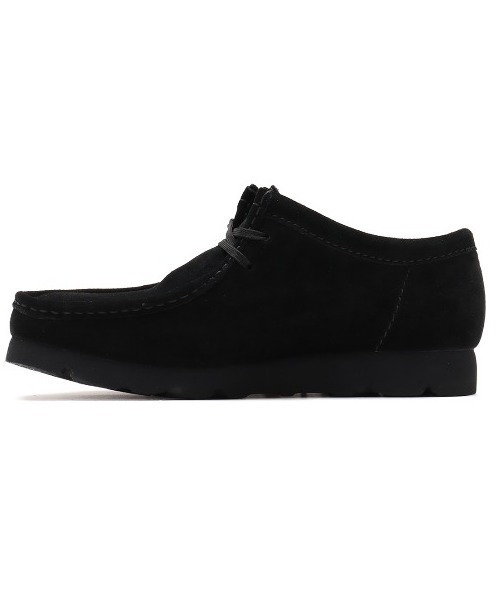 ブーツ CLARKS WallabeeGTX Black Sde / クラークス ワラビー GTX メンズの画像