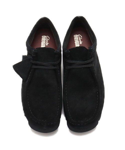 ブーツ CLARKS WallabeeGTX Black Sde / クラークス ワラビー GTX メンズの画像