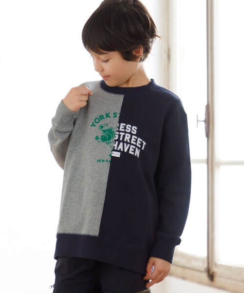 J.PRESS（J.プレス） トレーナー 「140-170cm」パッチワーク ブル
