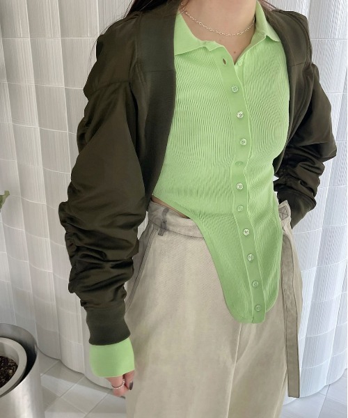 Ameri（アメリ） ma1 ma-1 REVERSIBLE BOLERO MA-1 レディース