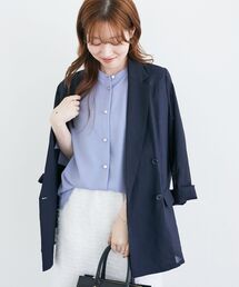 le.coeur blanc♡リネンライクテーラードジャケット le.coeur blanc（ルクールブラン） リネンライクテーラードジャケット