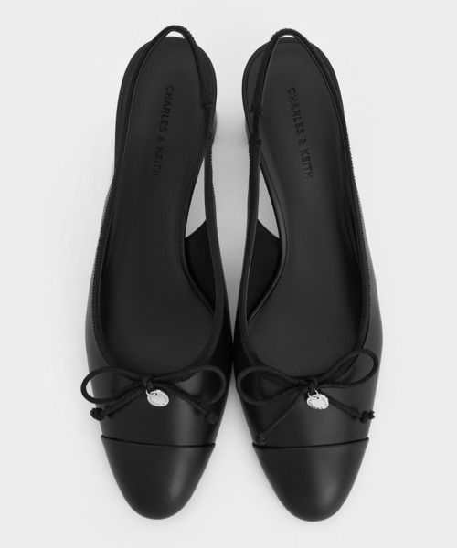 CHARLES ＆ KEITH（チャールズ&キース） パンプス ボウ キャップトゥス