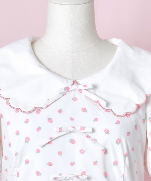 Lolime by mellfy memory ワンピース 半袖 Juicy Pop Strawberries