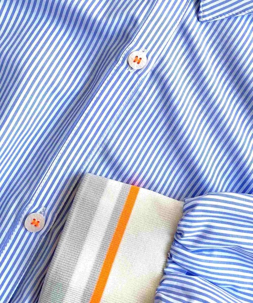 Q ブラウス シャツ リブドッキングシャツ レディース : ZOZOTOWN