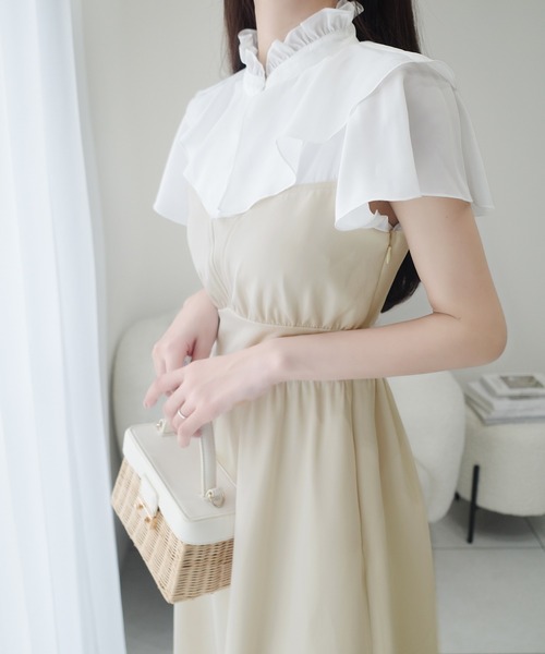 mily bilet パーティードレス ワンピース 夏 半袖 「mily bilet」1枚で