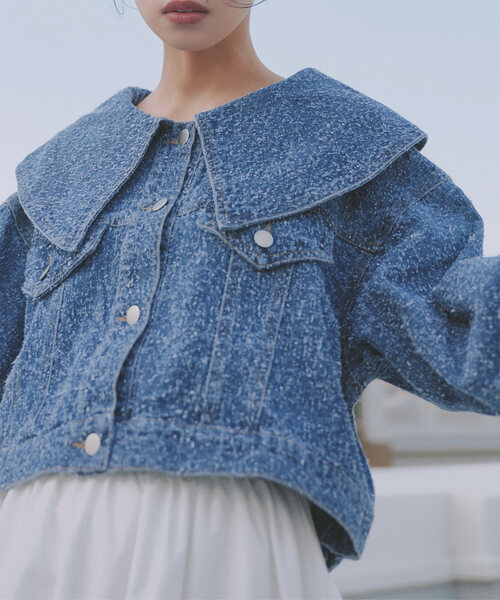 KOBE LETTUCE（神戸レタス） デニムジャケット gジャン ビッグカラー