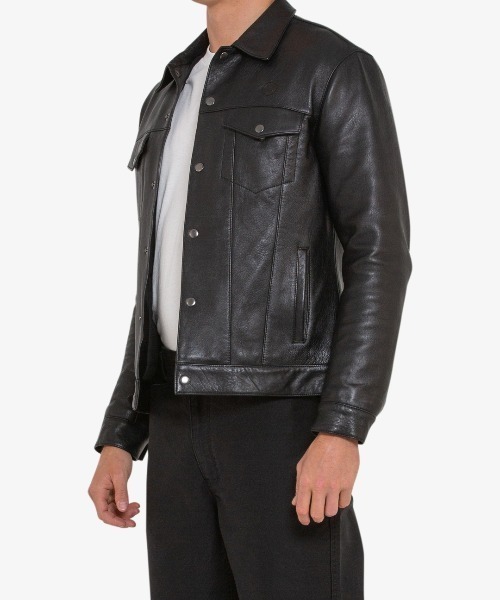 DEUS EX MACHINA（デウスエクスマキナ） レザージャケット S ブラック