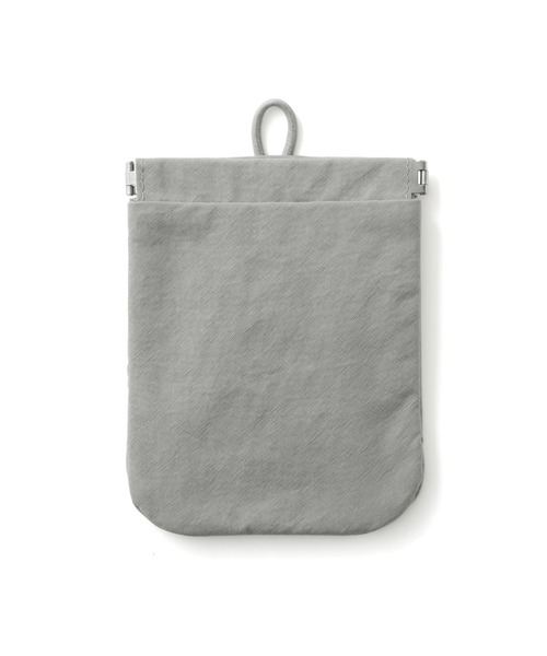 無印良品（MUJI） ポーチ リンクルナイロン 片手で開くフラットポーチ