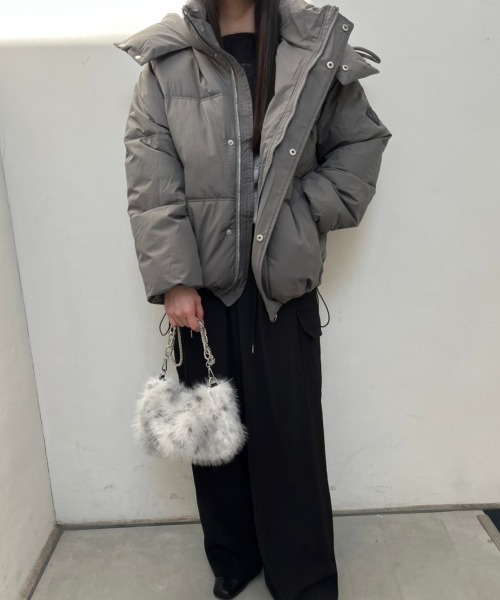 「nemne store」 ブルゾン SMALL グレー レディース_画像8