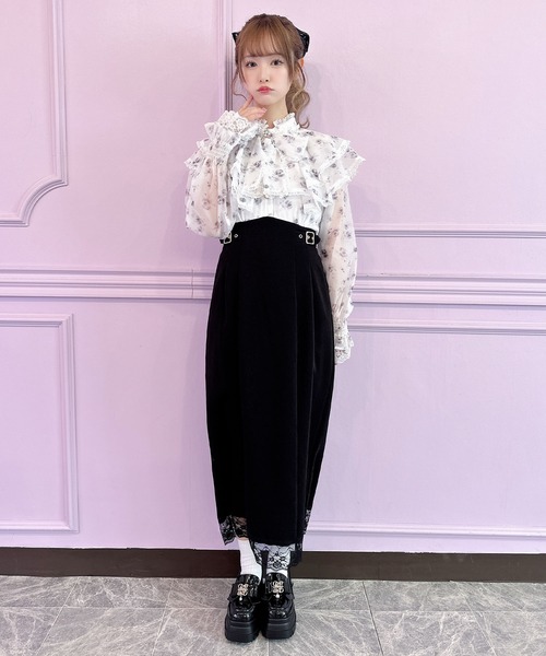 クチュールバイロジータ ワンピース 花柄プリントロング