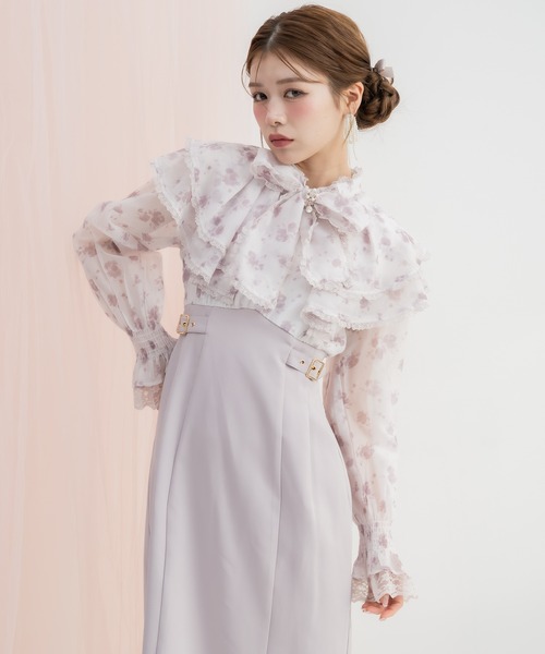 クチュールバイロジータ ワンピース 花柄プリントロング