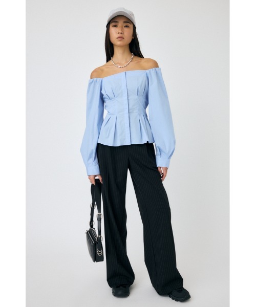 MOUSSY（マウジー） ブラウス シャツ OFF SHOULDER シャツ レディース