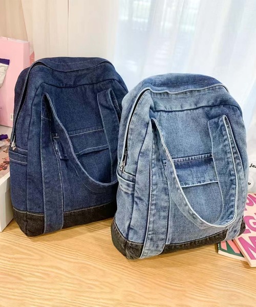 [ ] デニムバックパック40 ★大人気★ aimoha デイバック リュック B.A.G. デニムバックパック