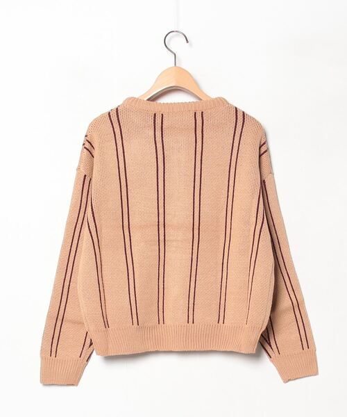 「PLAIN CLOTHING」 ニットカーディガン FREE ベージュ レディース_画像2