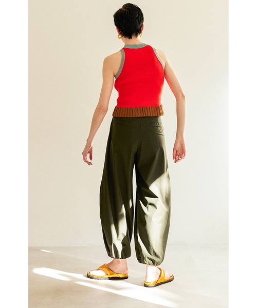 OMMO（オーエムエムオー） タンクトップ ノースリーブ BLOCKING HEM