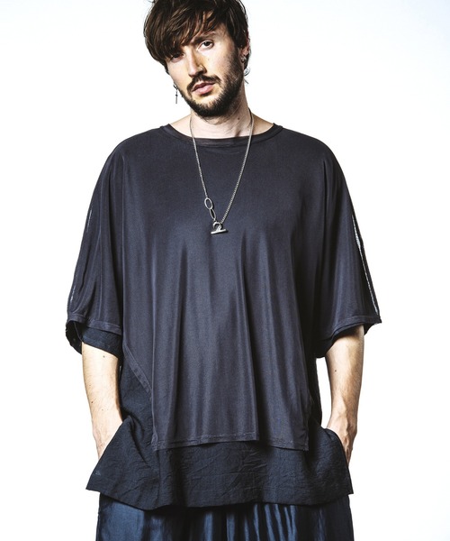 【NOiD】Tシャツ XL NO ID. tシャツ マルチシームZIP BIG-T(シャツ) メンズ