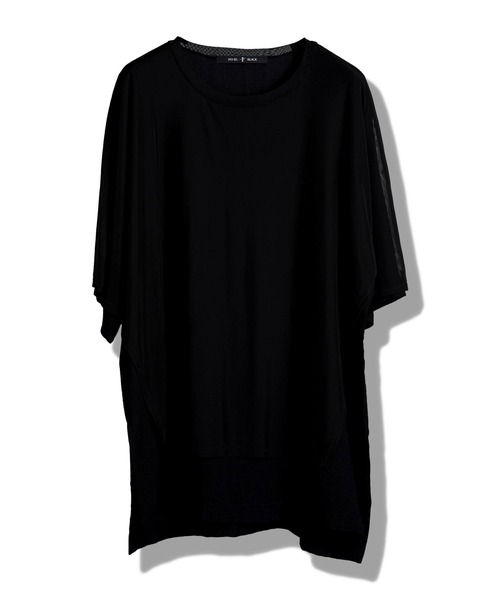 NO ID. tシャツ シアーレイヤードC/N BIG-T(シャツ) メンズ