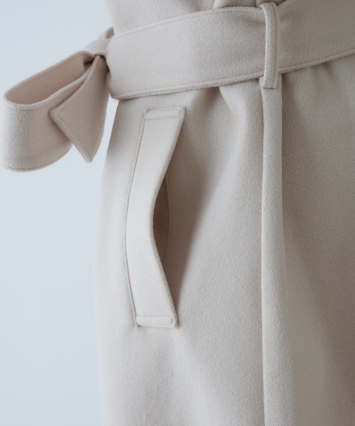 [one after another NICE CLAUP] пальто с отложным воротником LARGE слоновая кость женский 