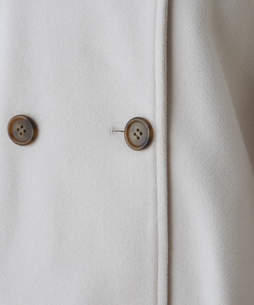 [one after another NICE CLAUP] пальто с отложным воротником LARGE слоновая кость женский 