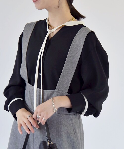 「quaranciel」 長袖ブラウス ONE SIZE ブラック レディース quaranciel 「quaranciel」 長袖ブラウス ONE SIZE ブラック
