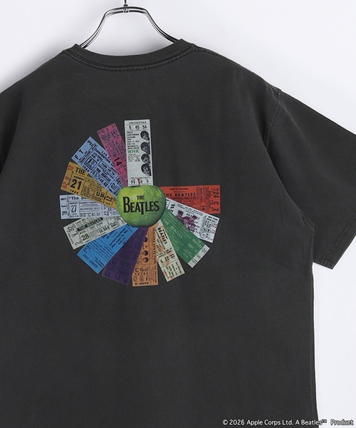 THE BEATLES ALL MY LOVING Tシャツ プリント ブラック The Beatles tシャツ The Beatles / ビートルズ プリント 半袖Tシャツ