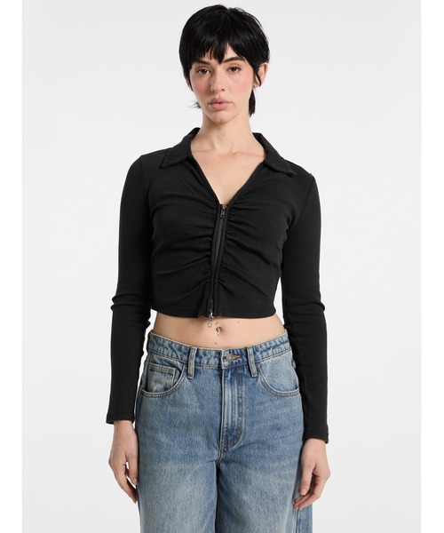 カーディガン GUESS Originals Shirred Cardigan カーディガン レディース