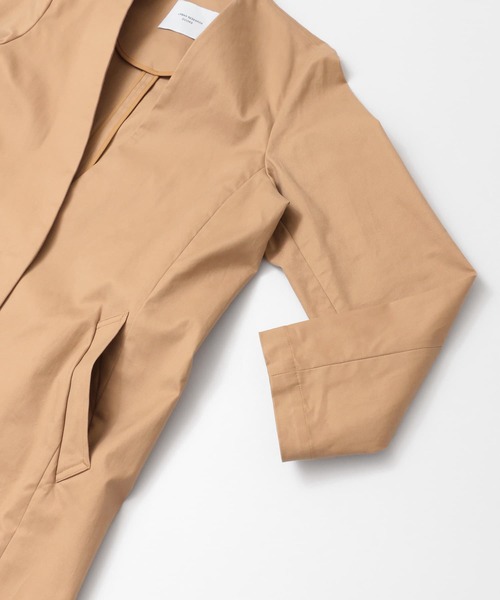 URBAN RESEARCH DOORS ベージュ コート URBAN RESEARCH DOORS 「URBAN DOORS」 ノーカラーコート ONE