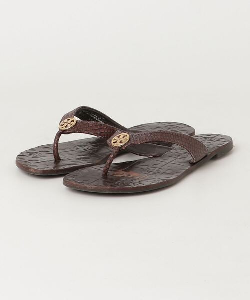 TORY BURCH 「TORY BURCH」 フラットサンダル 7 ブラウン