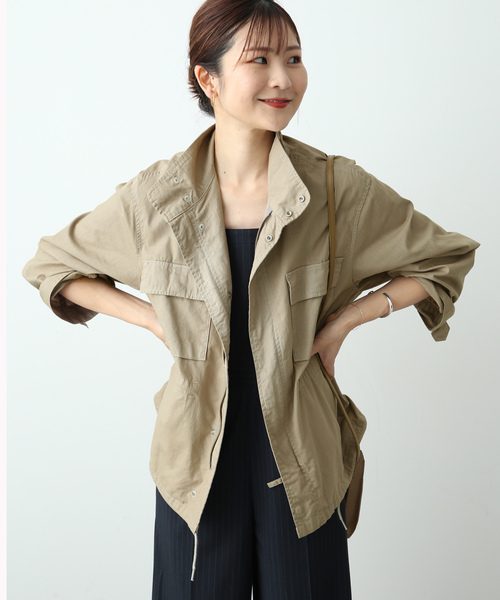 【美品】SLOBE IENA ベージュ ジャンパー SLOBE IENA 「SLOBE IENA」 ブルゾン FREE ベージュ レディース