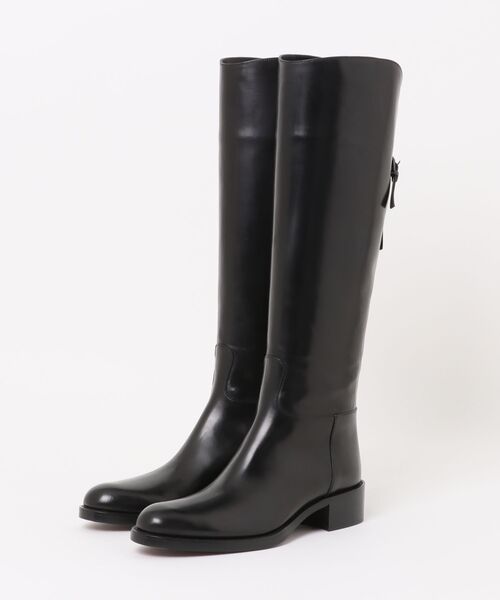 美品 サルトル 37 1/2 24.5 ロングブーツ シングルベルト ブラック SARTORE（サルトル） 特別プライス 40％OFF SARTORE ロングブーツ