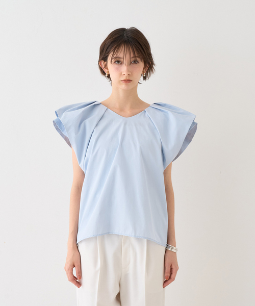 ROUGE VIF Sophie ブラウス シャツ 「一部店舗限定」Vネックボリューム 