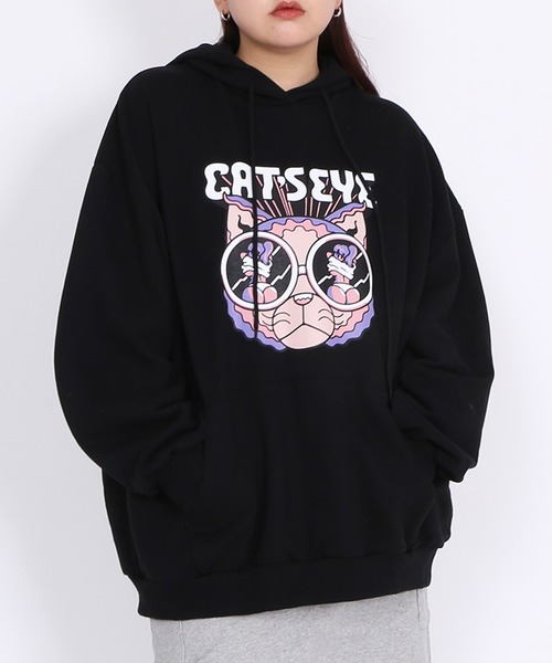 プニュズ　パーカー　ブラック　４ PUNYUS（プニュズ） プルオーバーパーカー 4 ブラック レディース