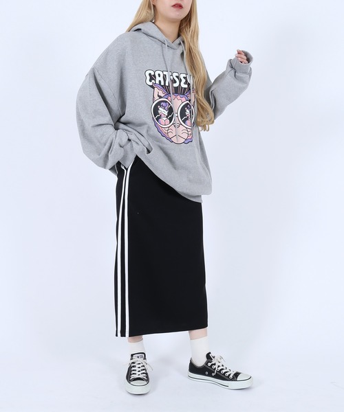 punyus リーゼントパーカー4 PUNYUS（プニュズ） プルオーバーパーカー 4 パープル レディース