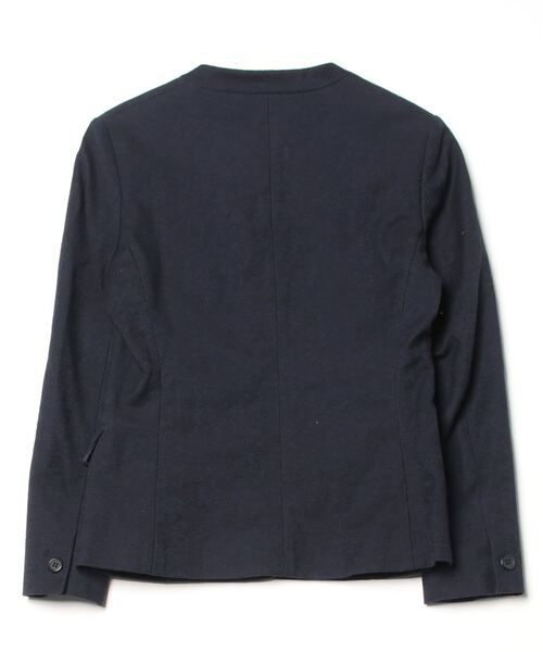 最終価格★PLST ノーカラージャケット M ネイビー PLST 「PLST」 ノーカラージャケット M ネイビー レディース