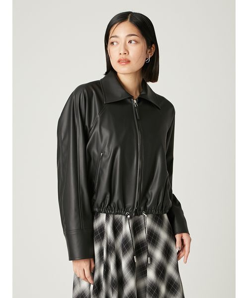 新品未使用タグ付き FRAY I.D ステンカラードロストギャザーブルゾン FRAY I.D（フレイ・アイディー） ブルゾン アウター ステンカラー