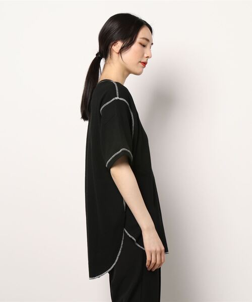 「Lee」 半袖Tシャツ M ブラック レディース