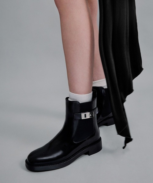 CHARLES & KEITH チェルシーブーツ CHARLES & KEITH クラシック チェルシーブーツ （Black