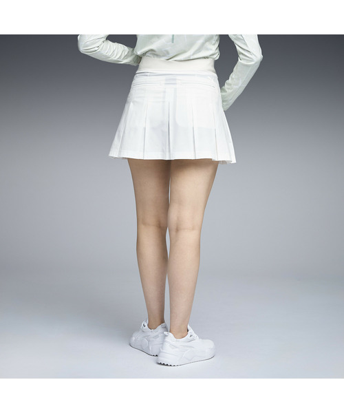PUMA プーマ ゴルフWボンディングスカート ホワイト PUMA（プーマ） スカート ウィメンズ ゴルフ FOG プリーツ スカート