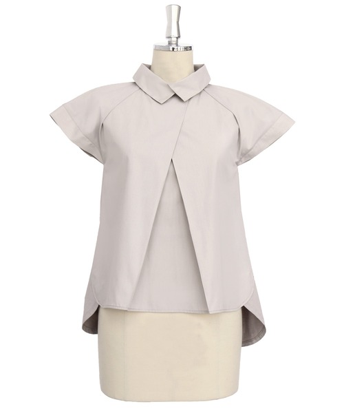 「RUIRUE BOUTIQUE」 半袖ブラウス L ネイビー レディース