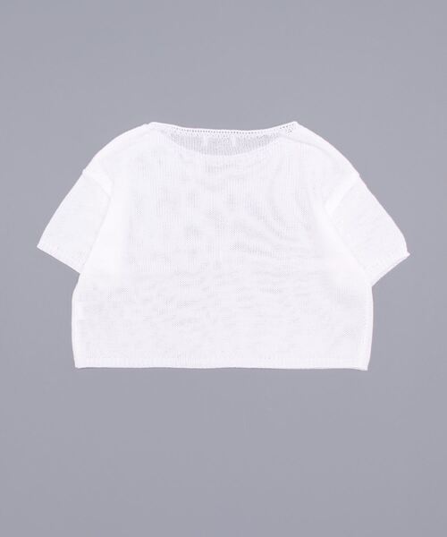 「ALAND」 半袖ニット FREE ホワイト レディース_画像2