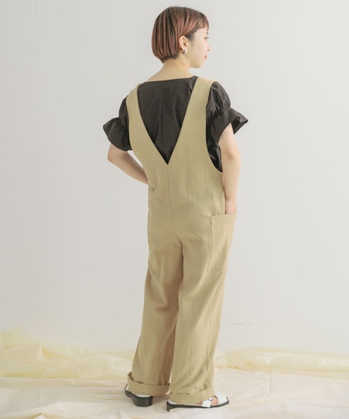 「ITEMS URBANRESEARCH」 オーバーオール FREE ベージュ系その他 レディース_画像8