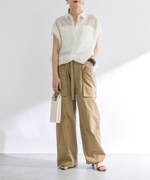 「RIVE DROITE」 半袖シャツ FREE アイボリー レディースの画像2