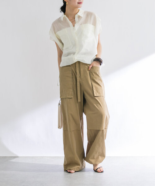 「RIVE DROITE」 半袖シャツ FREE アイボリー レディースの画像3