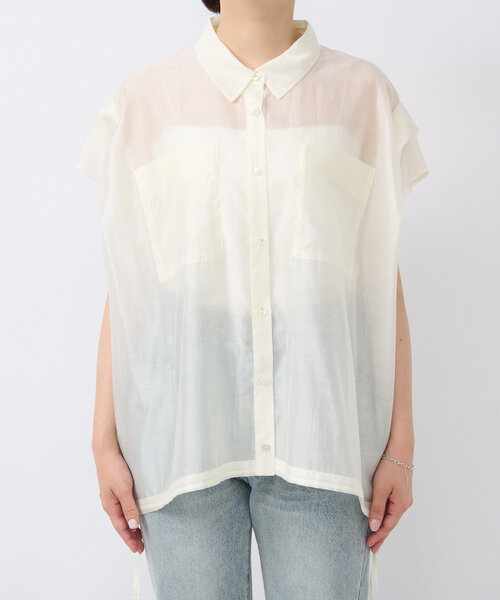 「RIVE DROITE」 半袖シャツ FREE アイボリー レディースの画像9