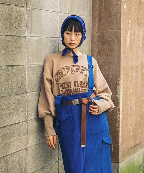 niko and…（ニコアンド） スカート 「MODE NORM CORE」ヘリンボン